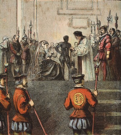 Execution of Mary, Queen of Scots by English School