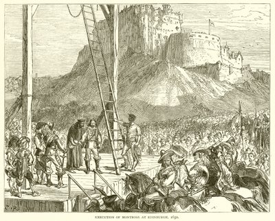 Execution of Montrose at Edinburgh, 1650 by English School
