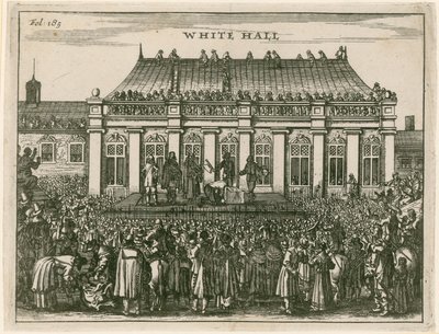Execution of King Charles I at Whitehall by English School
