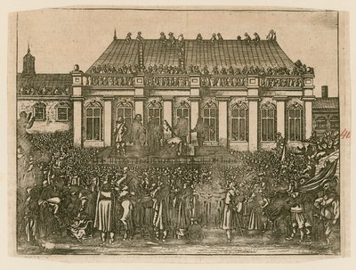 Execution of King Charles I at Whitehall by English School