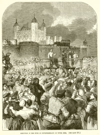 Execution of the Duke of Northumberland on Tower Hill by English School