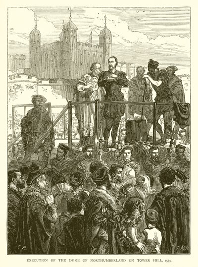 Execution of the Duke of Northumberland on Tower Hill, 1553 by English School