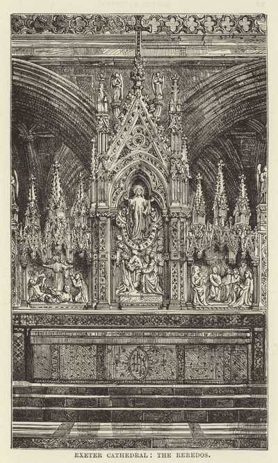 Exeter Cathedral, the reredos by English School