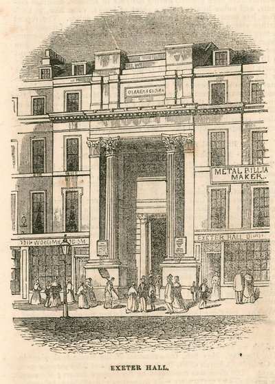 Exeter Hall, Strand, London by English School