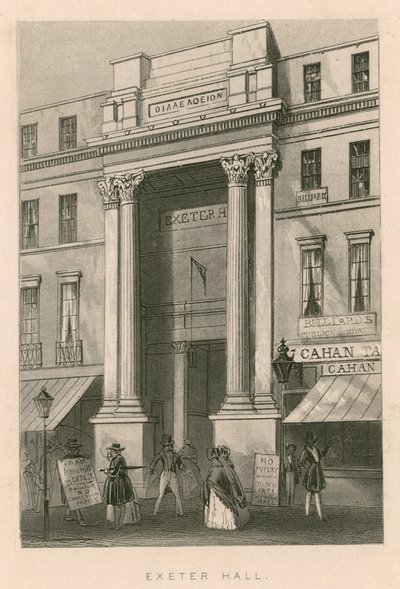 Exeter Hall, Strand, London by English School
