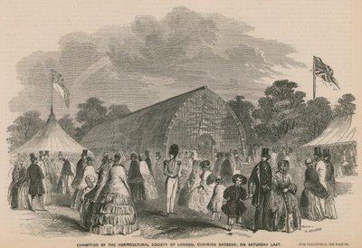 Exhibition of the Horticultural Society of London, Chiswick Gardens by English School