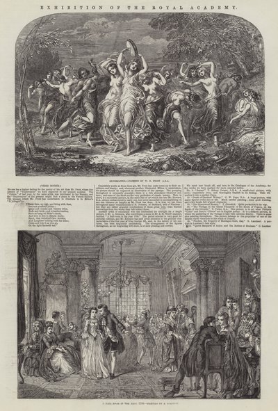 Exhibition of the Royal Academy by English School