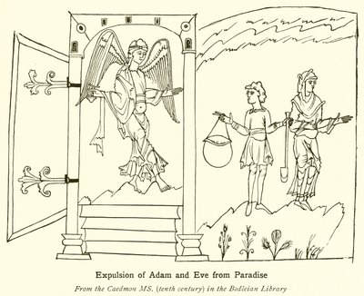 Expulsion of Adam and Eve from Paradise by English School