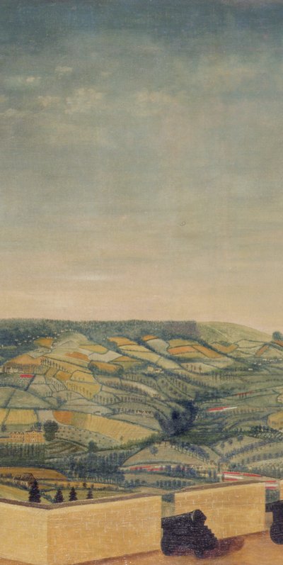 Extensive Landscape seen from Rodborough Fort, c.1764 (detail) by English School