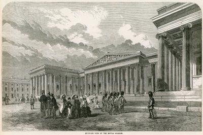 Exterior of the British Museum by English School