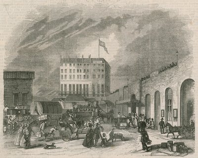 Exterior of the Great Western Railway Terminus by English School