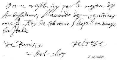 F de Peirese by English School