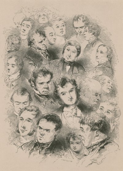 Faces from Life in London by English School