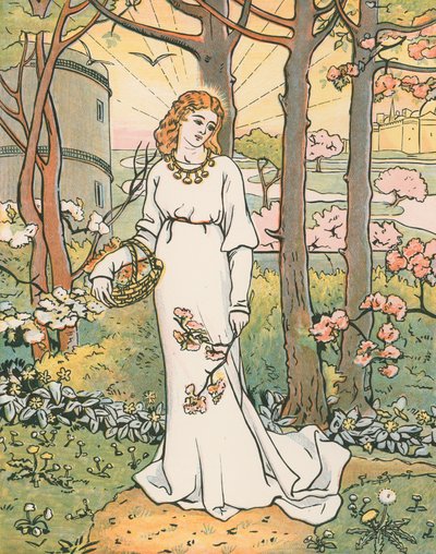 Fair Emelye Gathering Flowers. 