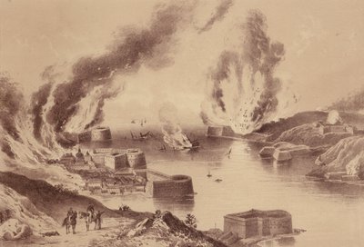 Fall of Sevastopol, Crimean War by English School