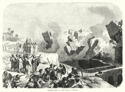 Falling Down of the Walls of Jericho by English School