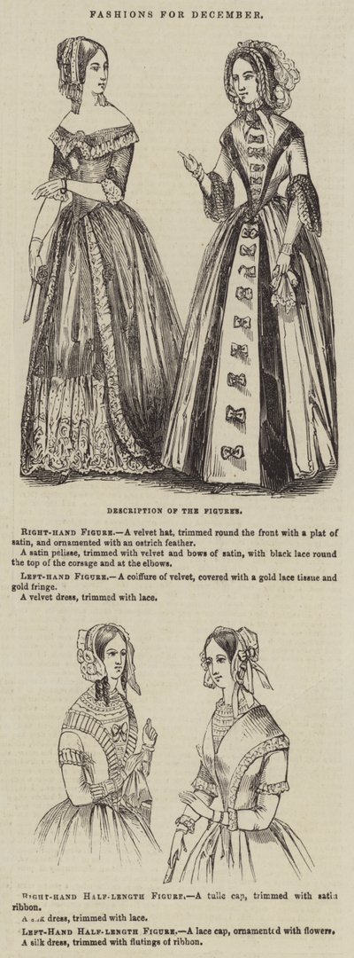 Fashions for December by English School