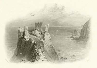 Fast Castle, Berwickshire by English School