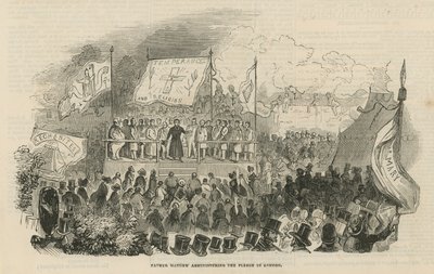 Father Theobald Mathew Administering the Pledge in London by English School