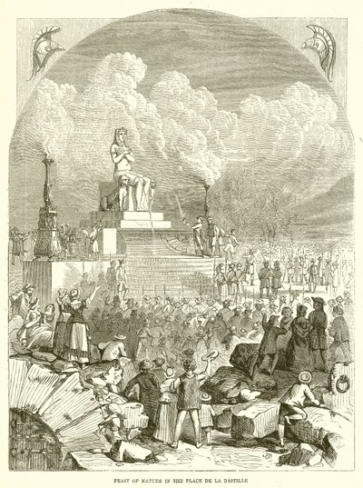 Feast of Nature in the Place De la Bastille by English School
