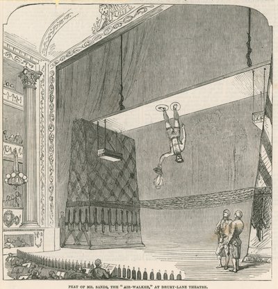 Feat of Mr Sands, the Air-Walker, at Drury Lane Theatre, London by English School