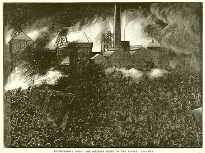 Featherstone Riots: The Soldiers Firing on the People by English School