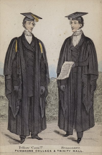 Fellow Commoner, Pensioner, Pembroke College and Trinity Hall by English School