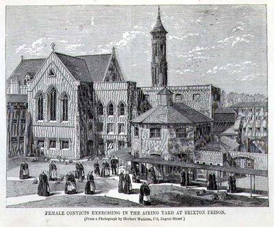 Female Convicts Exercising in the Airing Yard at Brixton Prison, from 