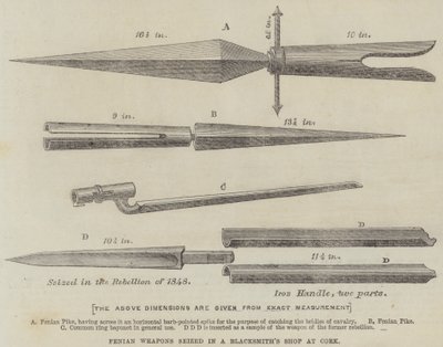 Fenian Weapons seized in a Blacksmith