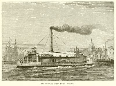 Ferry-Boat, New York Harbour by English School