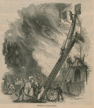 Fire escapes: Wivells Fire Escape by English School