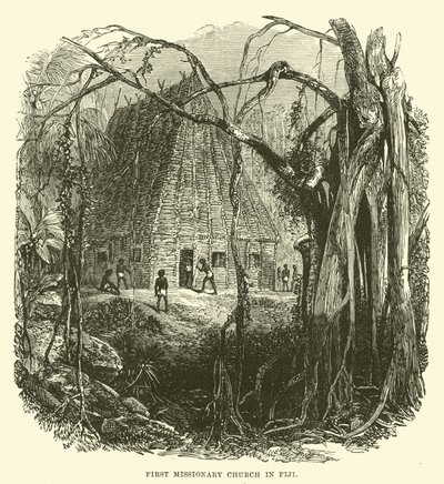 First Missionary Church in Fiji by English School