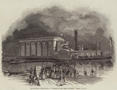 Floating Theatre, "Temple of the Muses," New York by English School