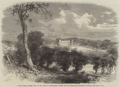 Floors Castle, Kelso, Seat of the Duke of Roxburghe, visited by the Prince and Princess of Wales by English School