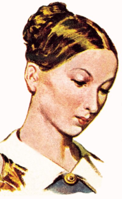 Florence Nightingale as a young woman by English School