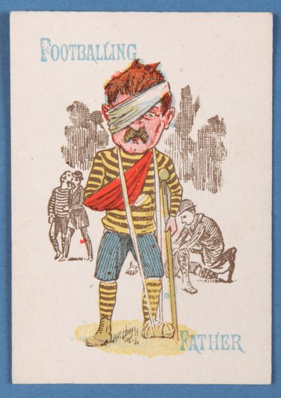 Footballing Father, card from a Happy Families game, c.1890-1900 by English School