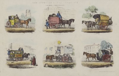 Forms of transport in Mid 19th Century London by English School