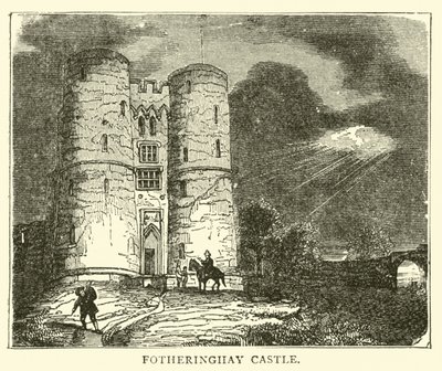 Fotheringhay Castle by English School