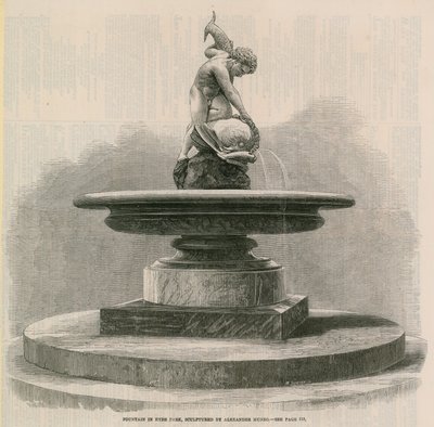 Fountain in Hyde Park by English School