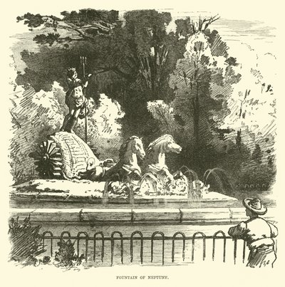 Fountain of Neptune by English School