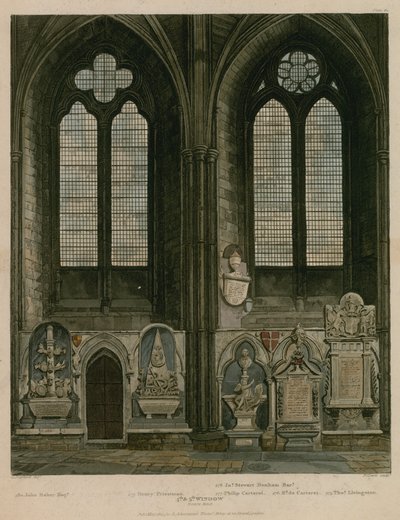 Fourth and fifth window, North Aisle, Westminster Abbey, London by English School