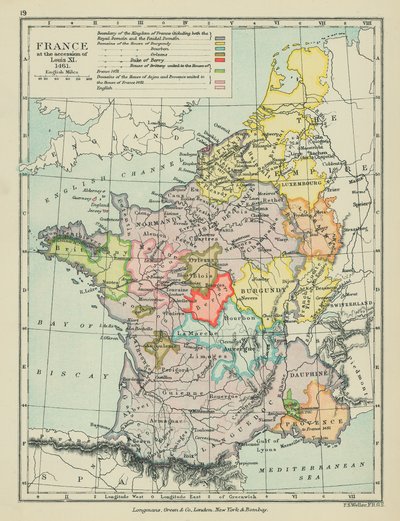 France at the Accession of Louis XI by English School