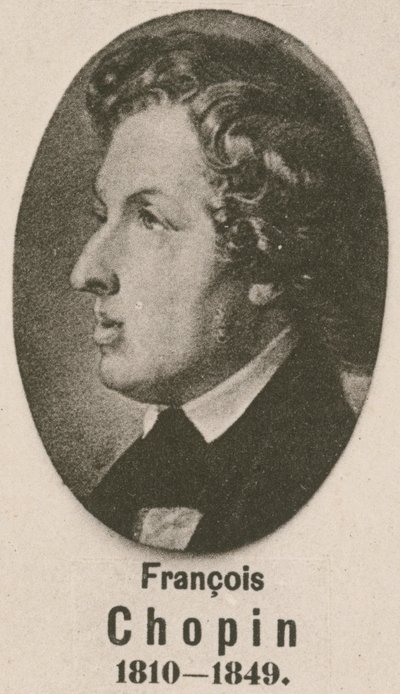 Francois Chopin (engraving) by English School