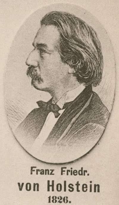 Franz Friedrich von Holstein (engraving) by English School