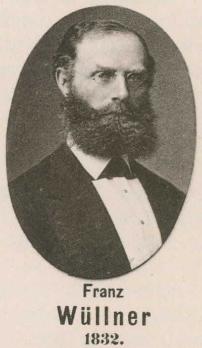 Franz Wullner (engraving) by English School