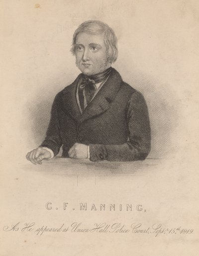 Frederick George Manning, Who, with His Wife Marie Manning, Murdered Patrick O