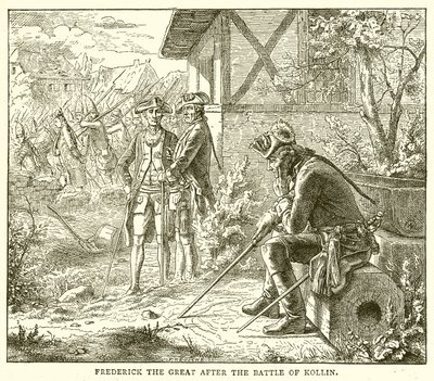 Frederick the Great after the Battle of Kollin by English School