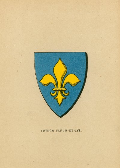 French Fleur-de-Lys by English School