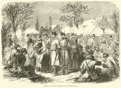 French Fugitive Soldiers in Switzerland, November 1870 by English School