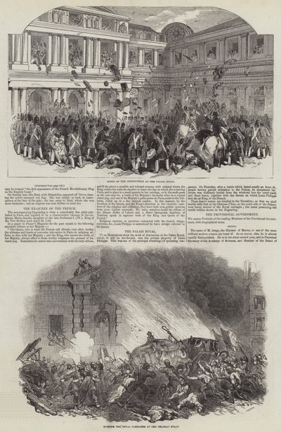 French Revolution of 1848 by English School